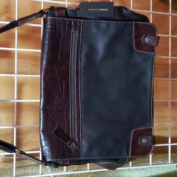 NWT designer crossbody brown leather - Picture 2 of 12